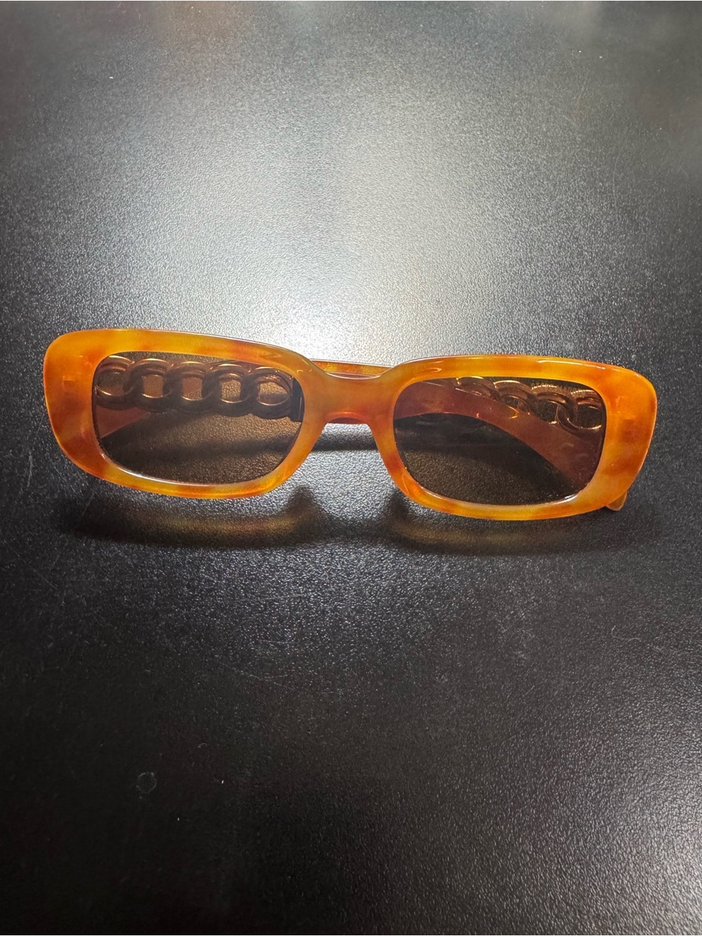 Steve Madden Amber Tortoiseshell Rectangular Sunglasses